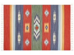 Beliani Bavlněný kelimový koberec 140 x 200 cm vícebarevný KAMARIS