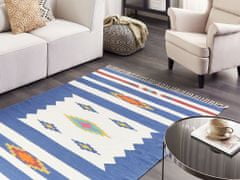 Beliani Bavlněný kelimový koberec 140 x 200 cm vícebarevný VARSER