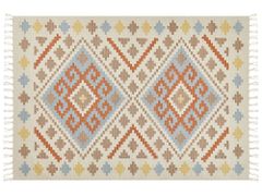 Beliani Bavlněný kelimový koberec 160 x 230 cm vícebarevný ATAN