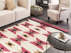 Beliani Bavlněný kelimový koberec 160 x 230 cm vícebarevný GARNI