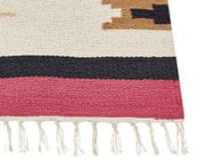 Beliani Bavlněný kelimový koberec 160 x 230 cm vícebarevný GARNI