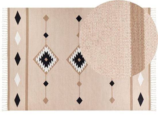 Beliani Bavlněný kelimový koberec 200 x 300 cm vícebarevný BERDIK