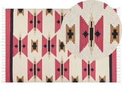 Beliani Bavlněný kelimový koberec 200 x 300 cm vícebarevný GARNI