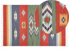 Beliani Bavlněný kelimový koberec 200 x 300 cm vícebarevný KAMARIS