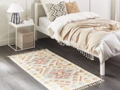 Beliani Bavlněný kelimový koberec 80 x 150 cm vícebarevný ATAN