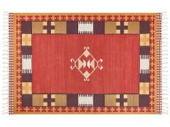 Beliani Bavlněný kelimový koberec 200 x 300 cm vícebarevný PARAKAR