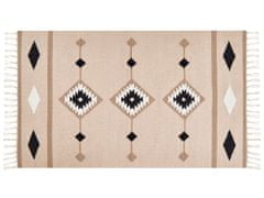 Beliani Bavlněný kelimový koberec 80 x 150 cm barevný BERDIK