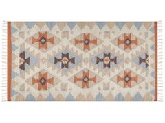 Beliani Bavlněný kelimový koberec 80 x 150 cm vícebarevný DILIJAN
