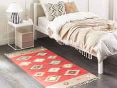 Beliani Bavlněný kelimový koberec 80 x 150 cm vícebarevný LORUT