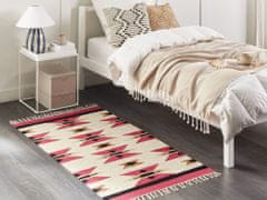 Beliani Bavlněný kelimový koberec 80 x 150 cm vícebarevný GARNI
