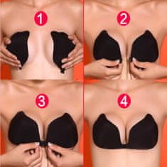 Xbra Samodržicí push up podprsenka Invisible Bra - velikost A