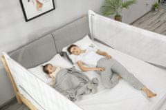 Monkey Mum Zábrana na postel Monkey Mum Premium - 140 cm - světle šedá