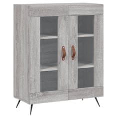 Greatstore Skříň highboard šedá sonoma 69,5 x 34 x 180 cm kompozitní dřevo