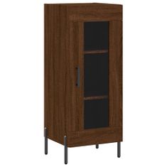 Vidaxl Skříň highboard hnědý dub 34,5 x 34 x 180 cm kompozitní dřevo