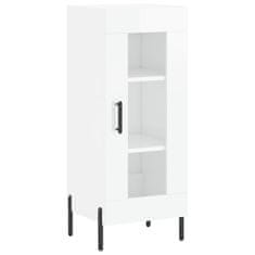 Vidaxl Skříň highboard bílá s vysokým leskem 34,5x34x180 cm kompozit