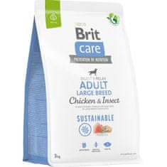 Brit Care Dog Sustainable Adult Large Breed Chicken+Insect 3 kg