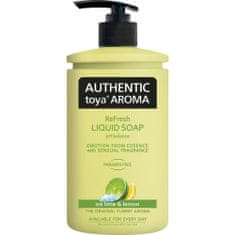 LEVNOSHOP Authentic Toya Aroma - Tekuté mýdlo - Ice Lime a Lemon - 400 ml