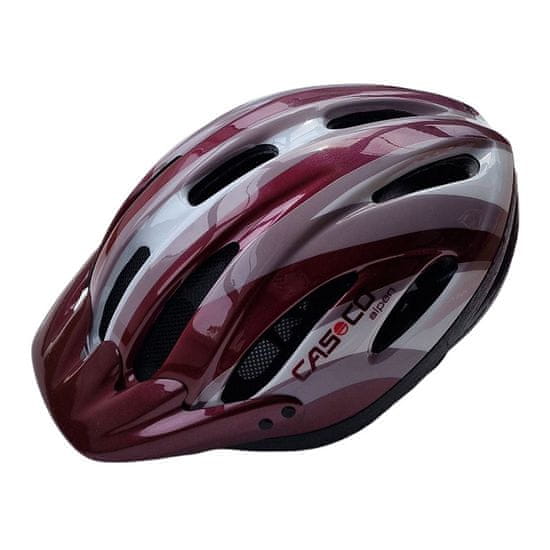 CASCO Alpen Swing vínově červená lesklá, vel. M 54-57cm