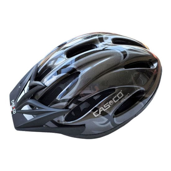 CASCO Alpen antracit s šedým vzorem lesklá, vel. L 58-58cm