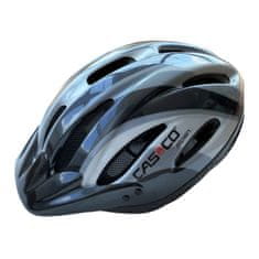 CASCO Alpen šedá s tmavými pruhy lesklá, vel. M 54-57cm