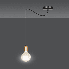 shumee SPARK 1 BLACK 446/1 Závěs na kabelu ve stylu Loft Edison black