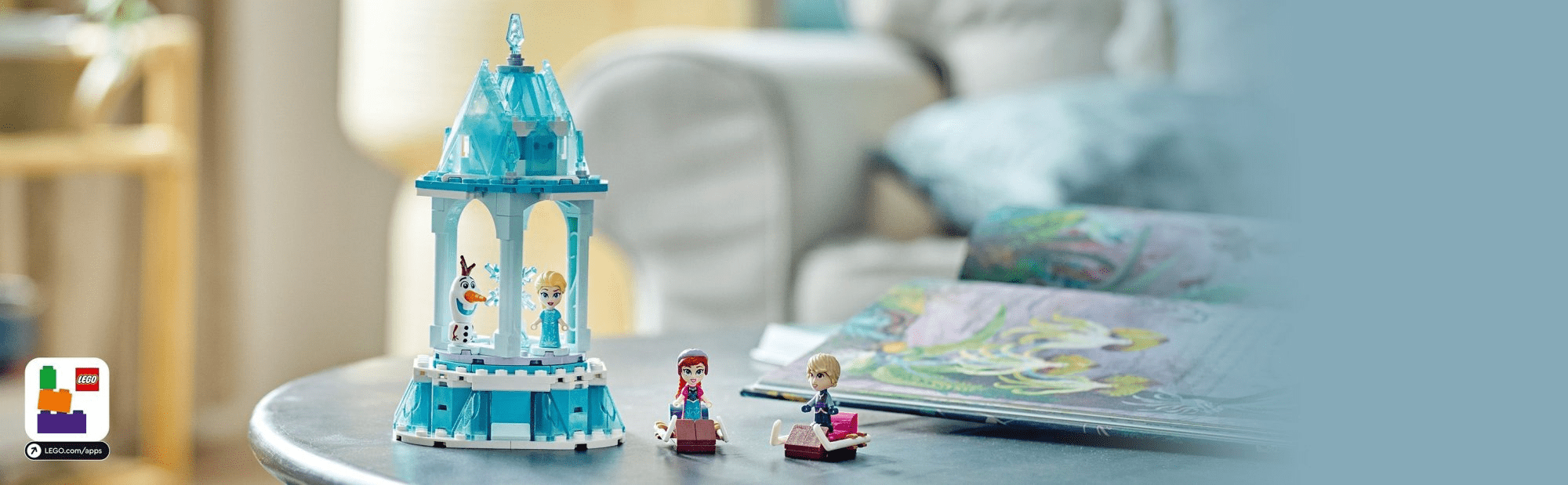 LEGO Disney Princess 43218 Kouzelný kolotoč Anny a Elsy