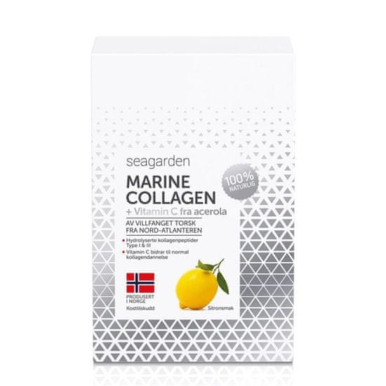 Seagarden Marine Collagen + Vitamin C, 30 x 5 g - citron