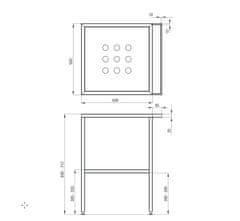 Deante DEANTE CST_X50A Konstrukce 565x500mm - Deante