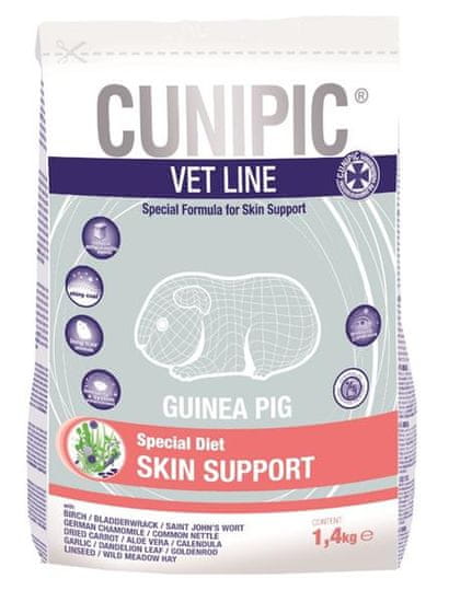 Cunipic VetLine Guinea Pig Skin support 1,4 kg