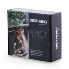 DecoKing Dekorativní světelný řetěz s lahvičkami STREADA 230 cm