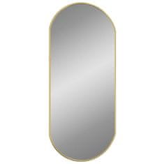 Vidaxl Nástěnné zrcadlo zlaté 70x30 cm oválné