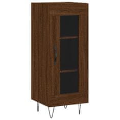 Vidaxl Skříň highboard hnědý dub 34,5 x 34 x 180 cm kompozitní dřevo