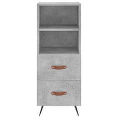 Vidaxl Skříň highboard betonově šedá 34,5x34x180 cm kompozitní dřevo