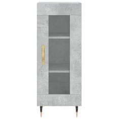 Greatstore Skříň highboard betonově šedá 34,5x34x180 cm kompozitní dřevo