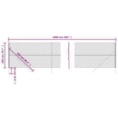 Vidaxl Drátěné pletivo zelené 2 x 10 m