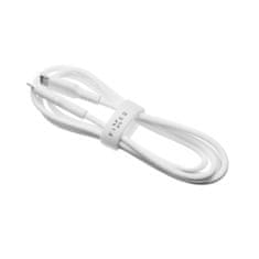 FIXED Dlouhý nabíjecí a datový Liquid silicone kabel FIXED s konektory USB-C/USB-C a podporou PD, 2m, USB 2.0, 60W, bílý