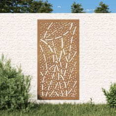 Vidaxl vidaXL zahradní nástěnná dekorace 105x55 cm Corten Steel Leaves