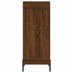 Vidaxl Skříň highboard hnědý dub 34,5 x 34 x 180 cm kompozitní dřevo