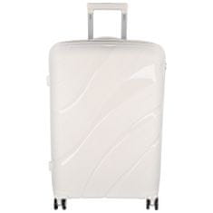 ORMI Cestovní plastový kufr Voyex velikosti L, bílý