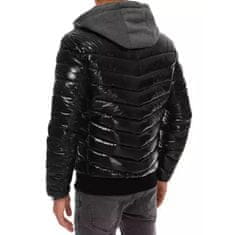 Dstreet Pánská stylová zimní bunda prošívaná s kapucí STREET černá tx3846 3XL