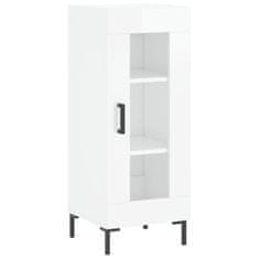 Vidaxl Skříň highboard bílá s vysokým leskem 34,5x34x180 cm kompozit