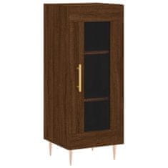 Vidaxl Skříň highboard hnědý dub 34,5 x 34 x 180 cm kompozitní dřevo