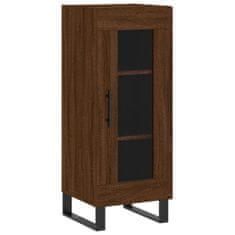 Greatstore Skříň highboard hnědý dub 34,5 x 34 x 180 cm kompozitní dřevo