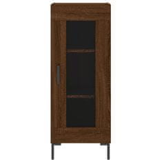 Greatstore Skříň highboard hnědý dub 34,5 x 34 x 180 cm kompozitní dřevo