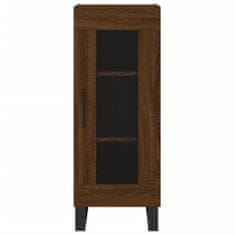 Vidaxl Skříň highboard hnědý dub 34,5 x 34 x 180 cm kompozitní dřevo