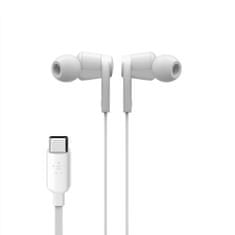 Belkin SoundForm sluchátka s USB-C konektorem, bílá Bílá