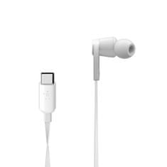 Belkin SoundForm sluchátka s USB-C konektorem, bílá Bílá