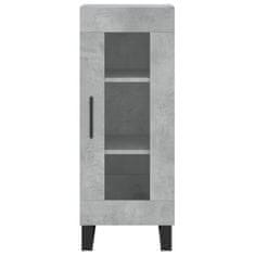 Greatstore Skříň highboard betonově šedá 34,5x34x180 cm kompozitní dřevo