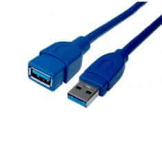 Popron.cz Kabel USB 3.0 A na USB A DCU Modrý (1,5 m)