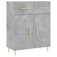 Vidaxl Skříň highboard betonově šedá 69,5x34x180 cm kompozitní dřevo